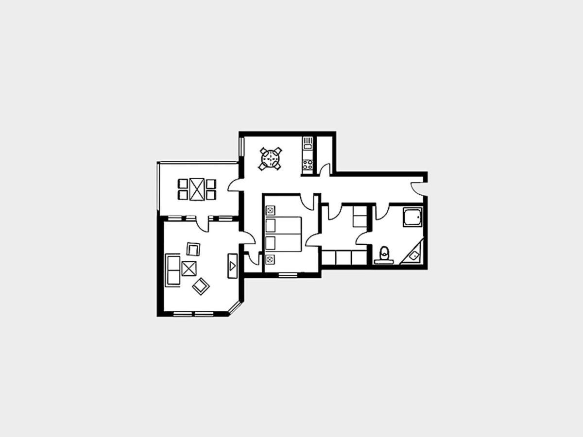 Strandvillen Binz - Ferienwohnung Mit Meerblick, 1 Schlafzimmer, Sauna Und Balkon Sv-712 Esterno foto